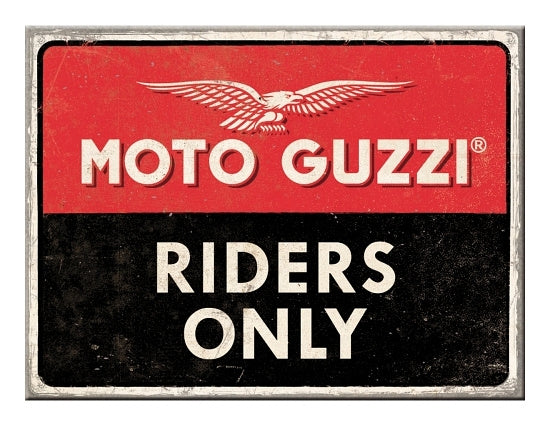 Moto Guzzi Magnet, riders only 6x8cm NML